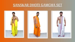 Sanskar dhoti gamcha set ( top 3 dhoti gamcha set )