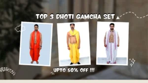 Top 3 dhoti gamcha set for men swanurag sanskar , yogeshwar, murlidhar